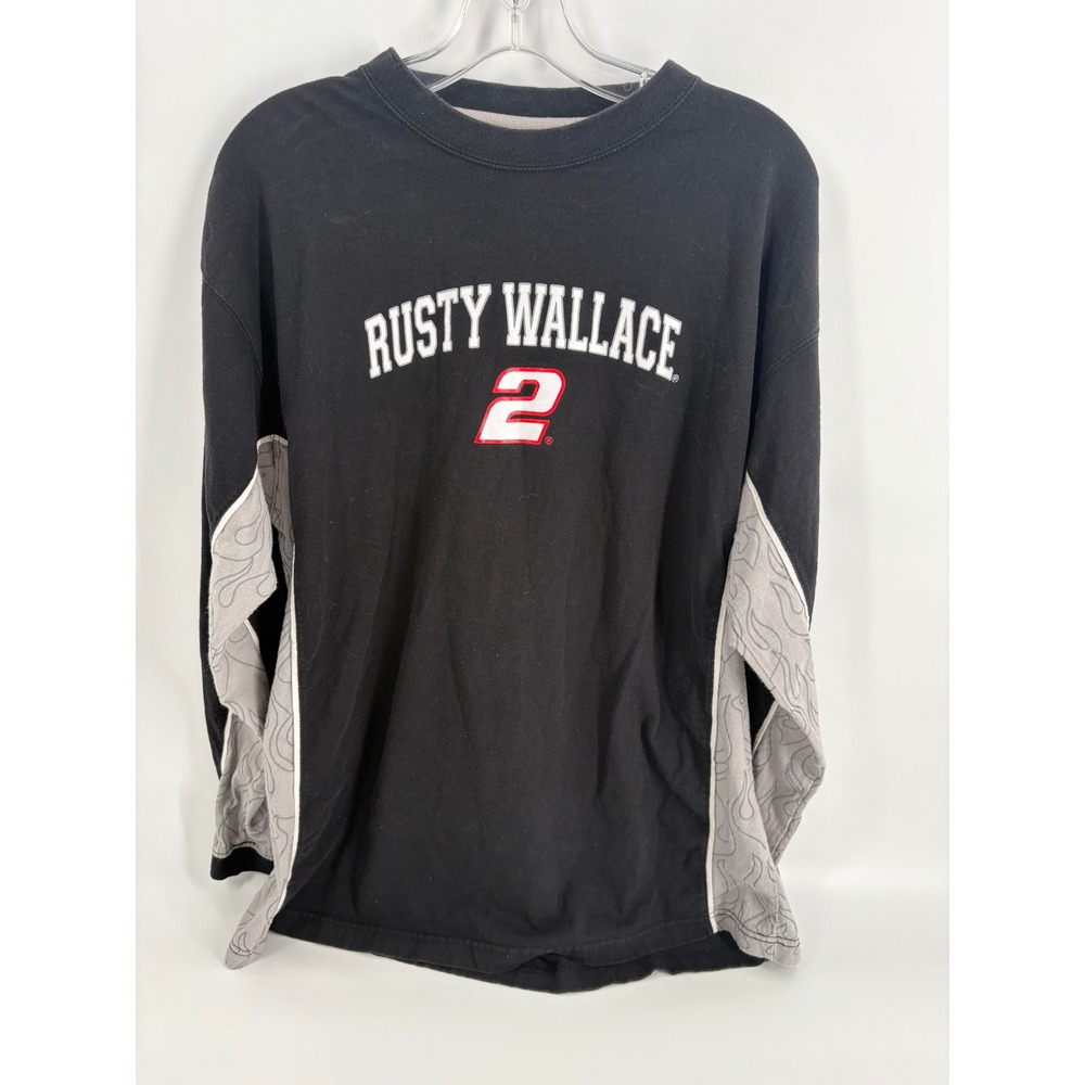 Rusty Wallace #2 NASCAR Racing Miller‎ Lite Crewneck Sweatshirt - Mens L